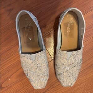 Silver sparkle TOMS